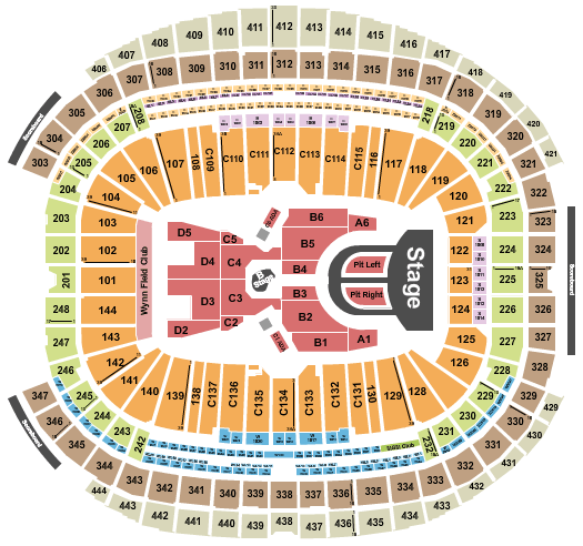 Allegiant Stadium Karol G Seating Chart